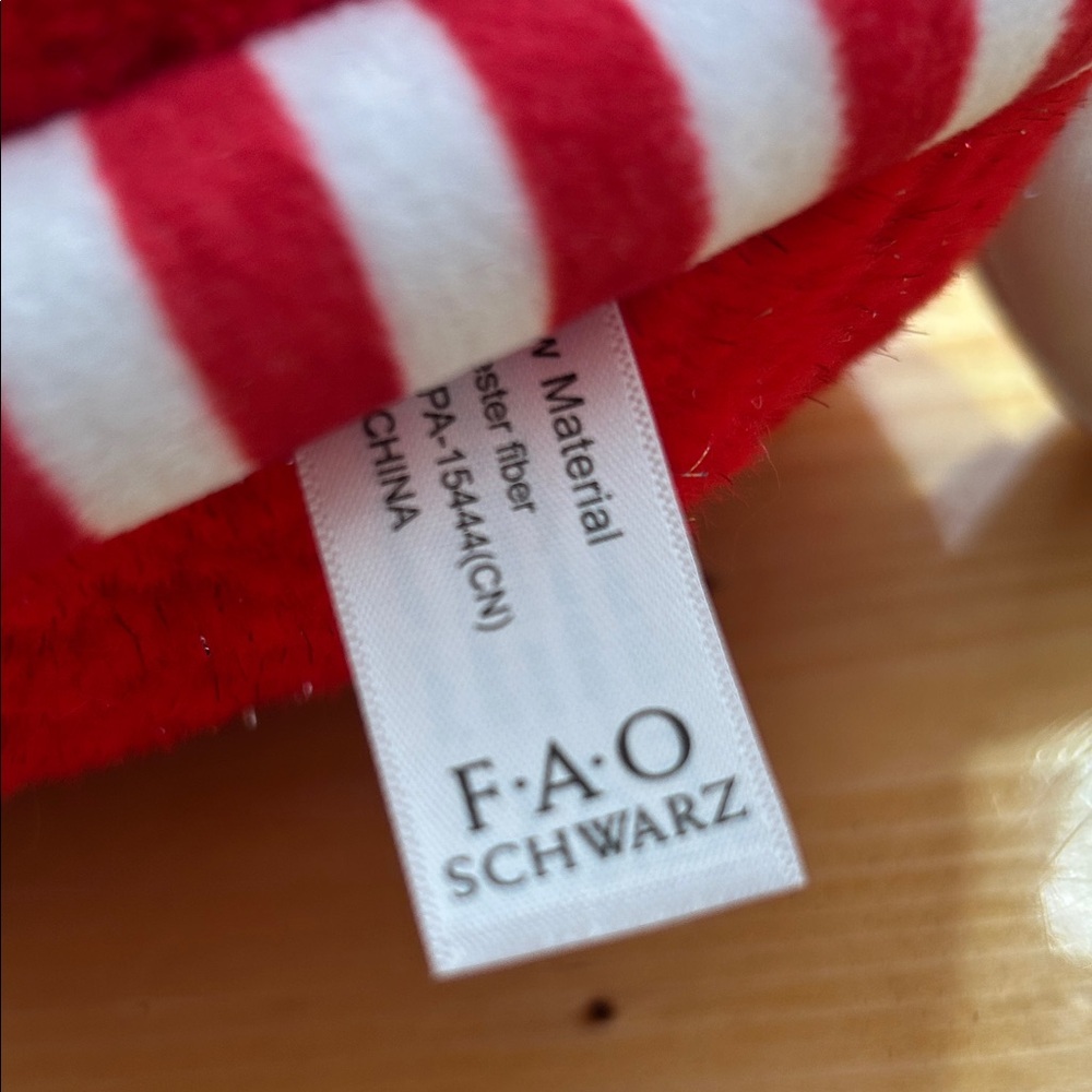 FAO Schwarz Red Holiday Mug Pillow with Whipped Cream Top - Picture 2 of 5